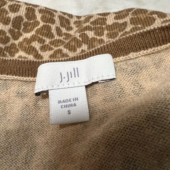 JJill animal print sweater, small. Long sleeve. - Picture 8 of 8